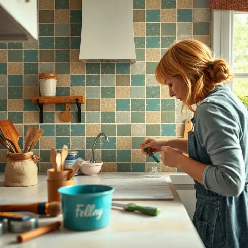 Jak Przykleić Tapetę Na Płytki Ceramiczne