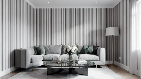 Tapeta w pasy aranżacje